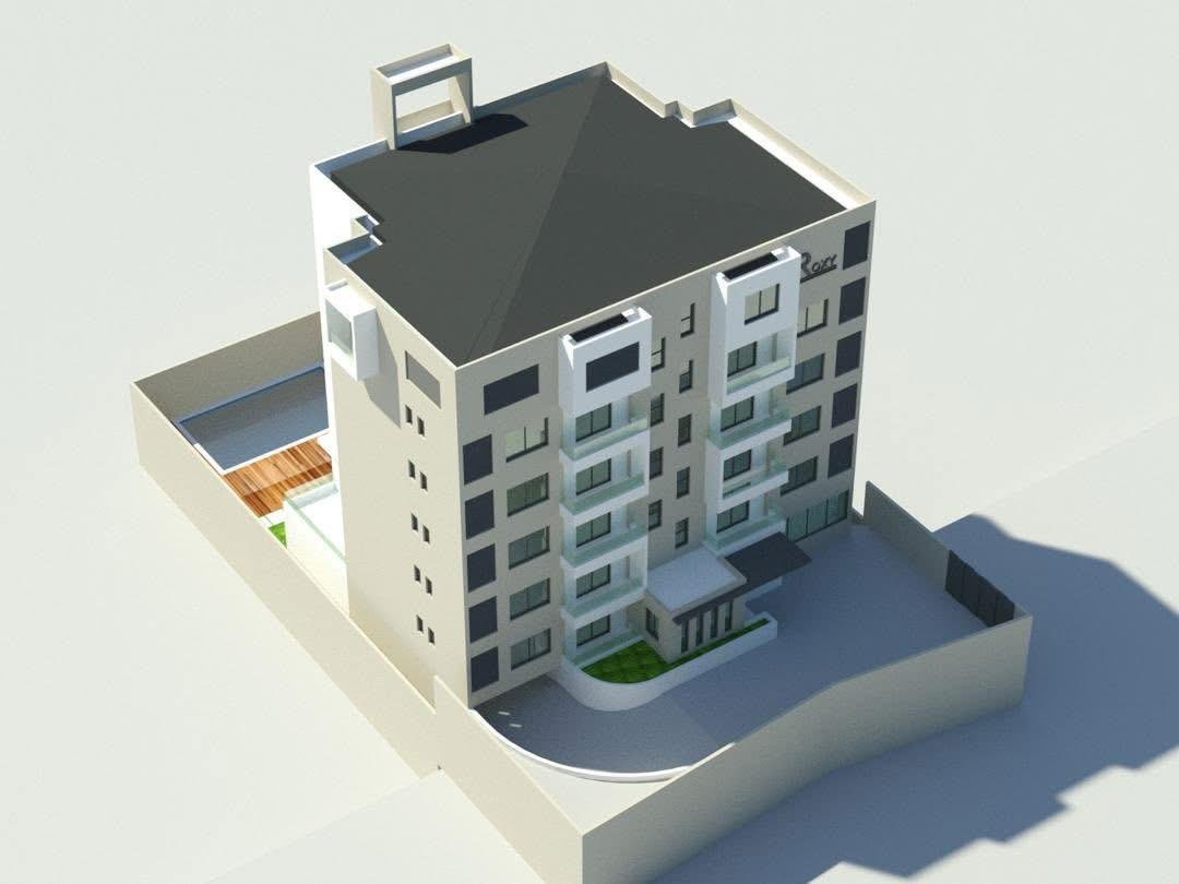 Architectural blueprint of a planned construction project